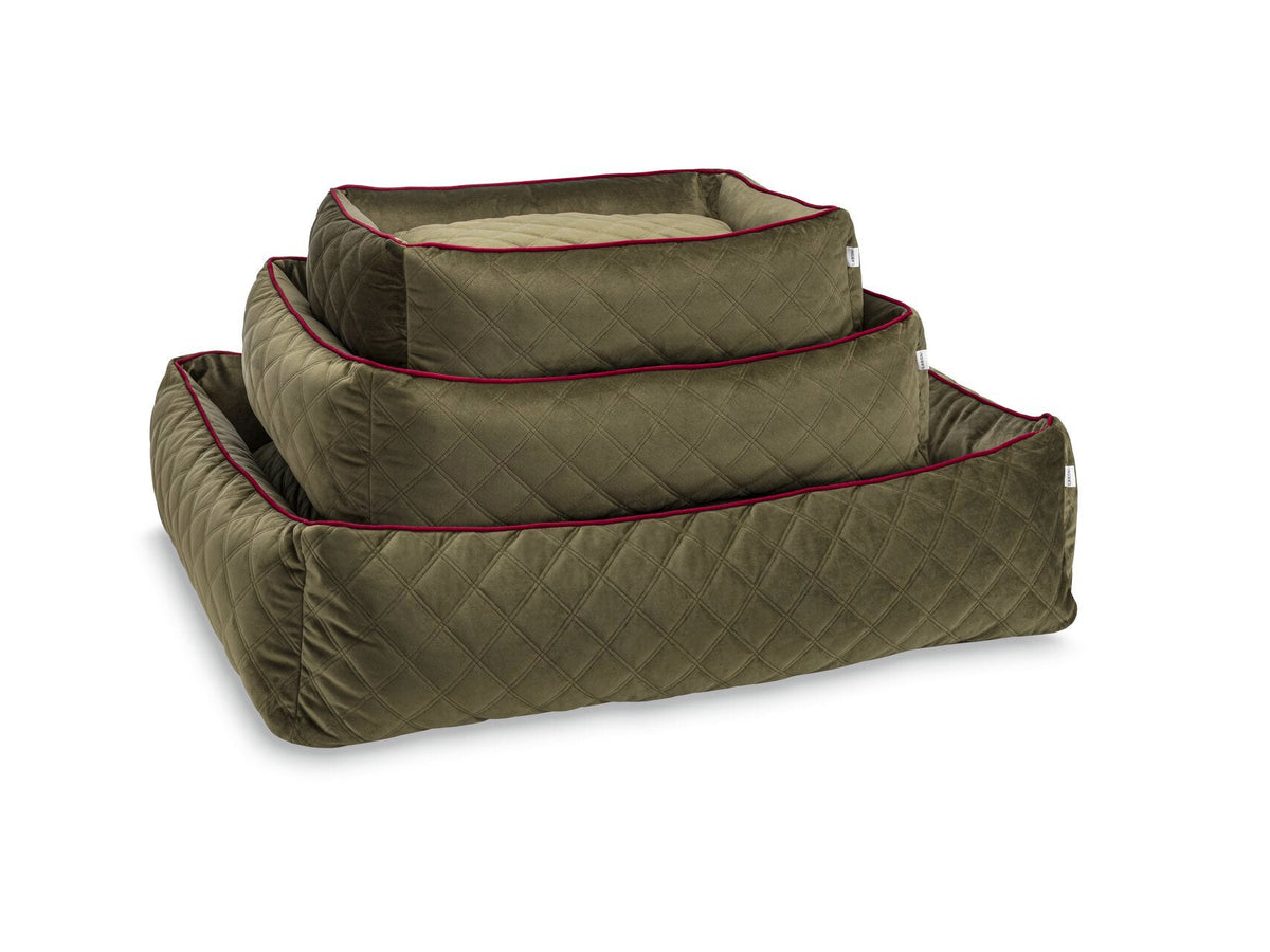 LABONI CLASSIC Hundebett  - OXFORD OLIVE