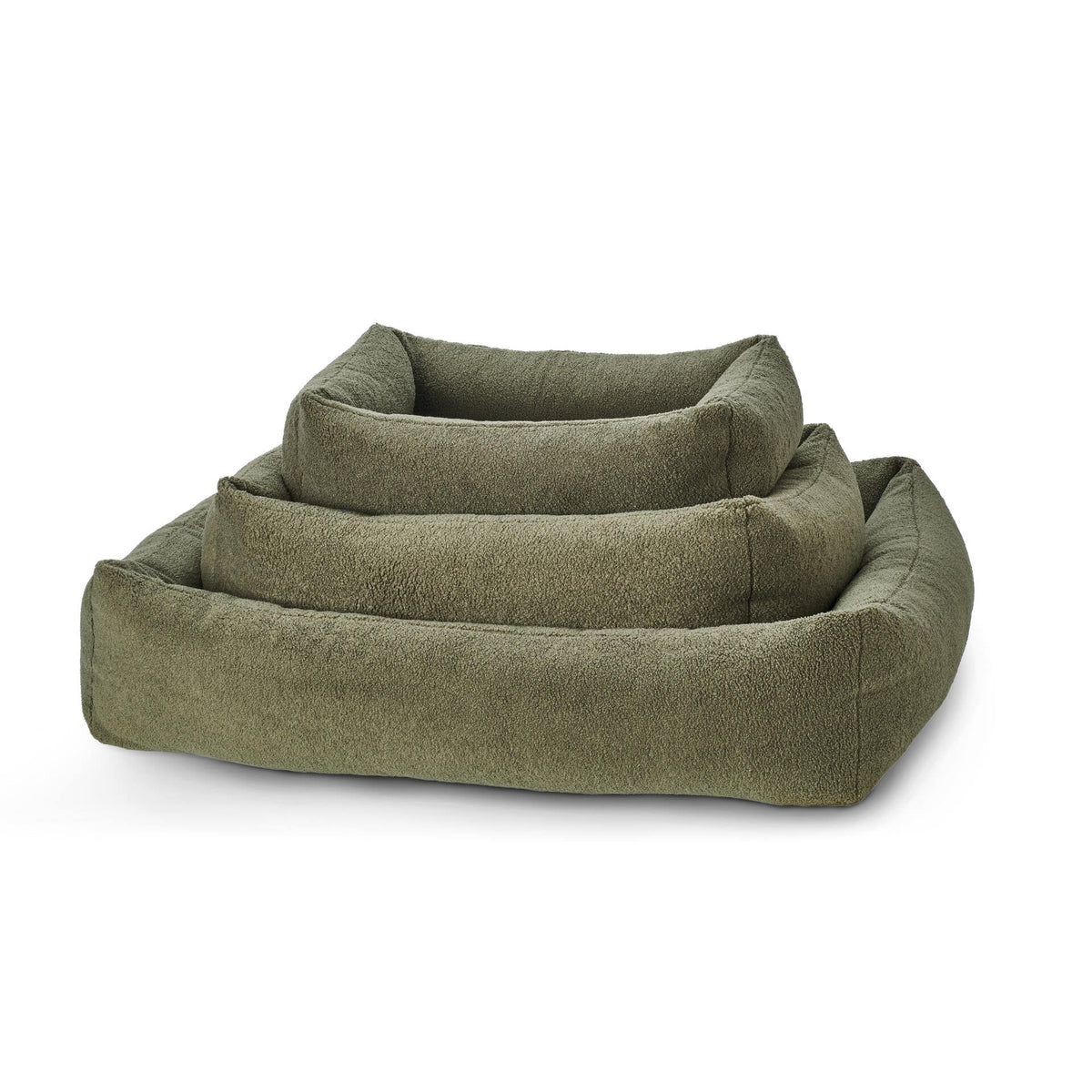 LABONI CLASSIC Hundebett  - TEDDY GREEN