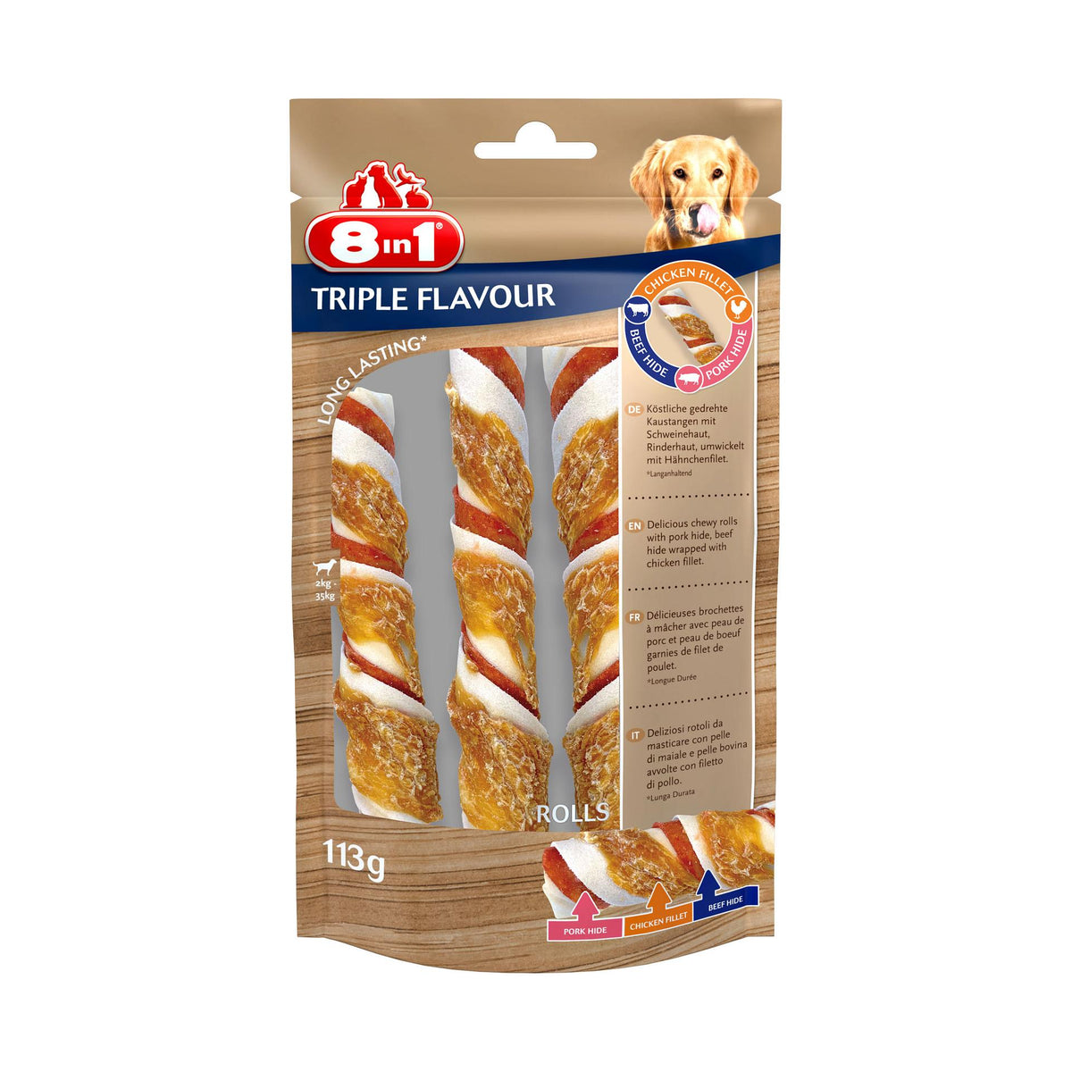 TRIPLE FLAVOUR Rolls 3 Stk., 113g