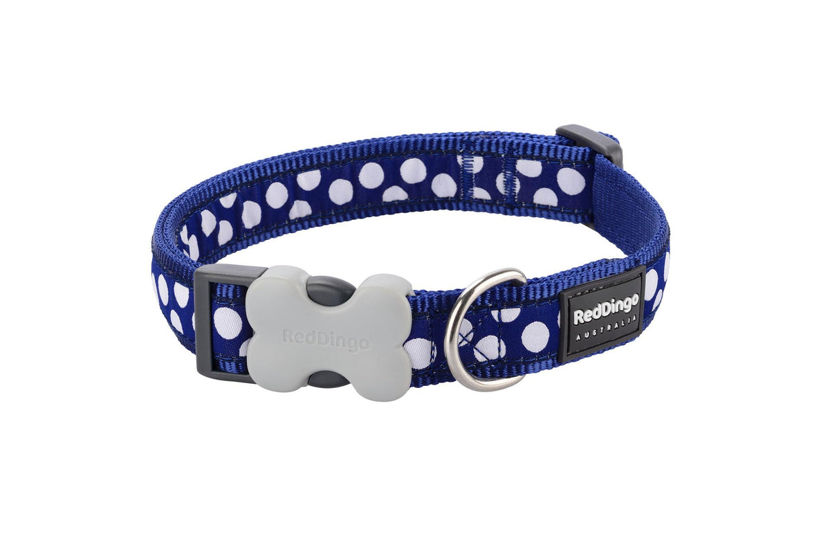 Hundehalsband Design Dunkelblau XS