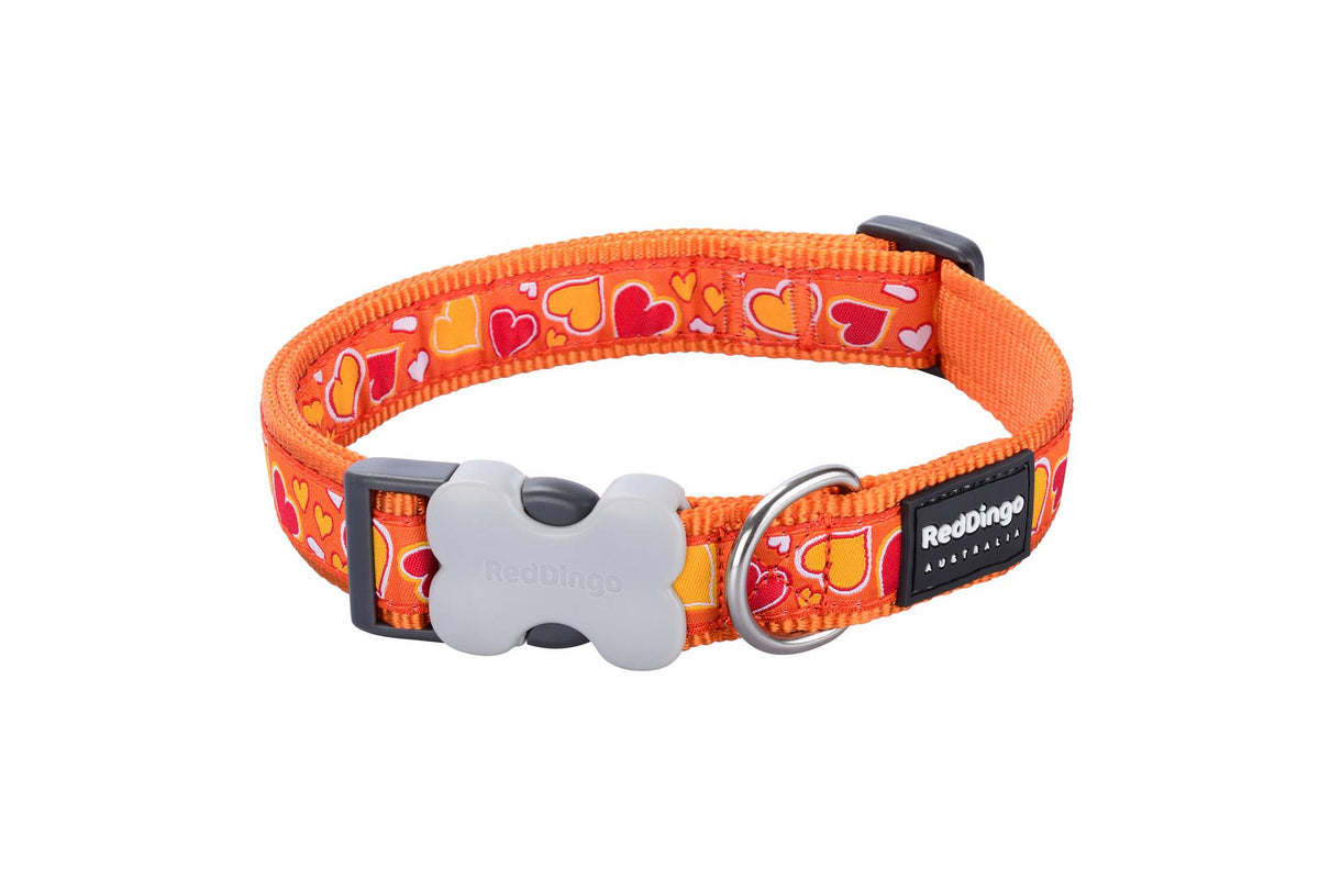 Hundehalsband Design Orange XS