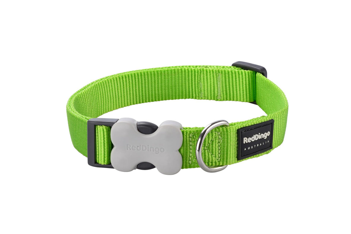 Hundehalsband Plain Lime Grün XS