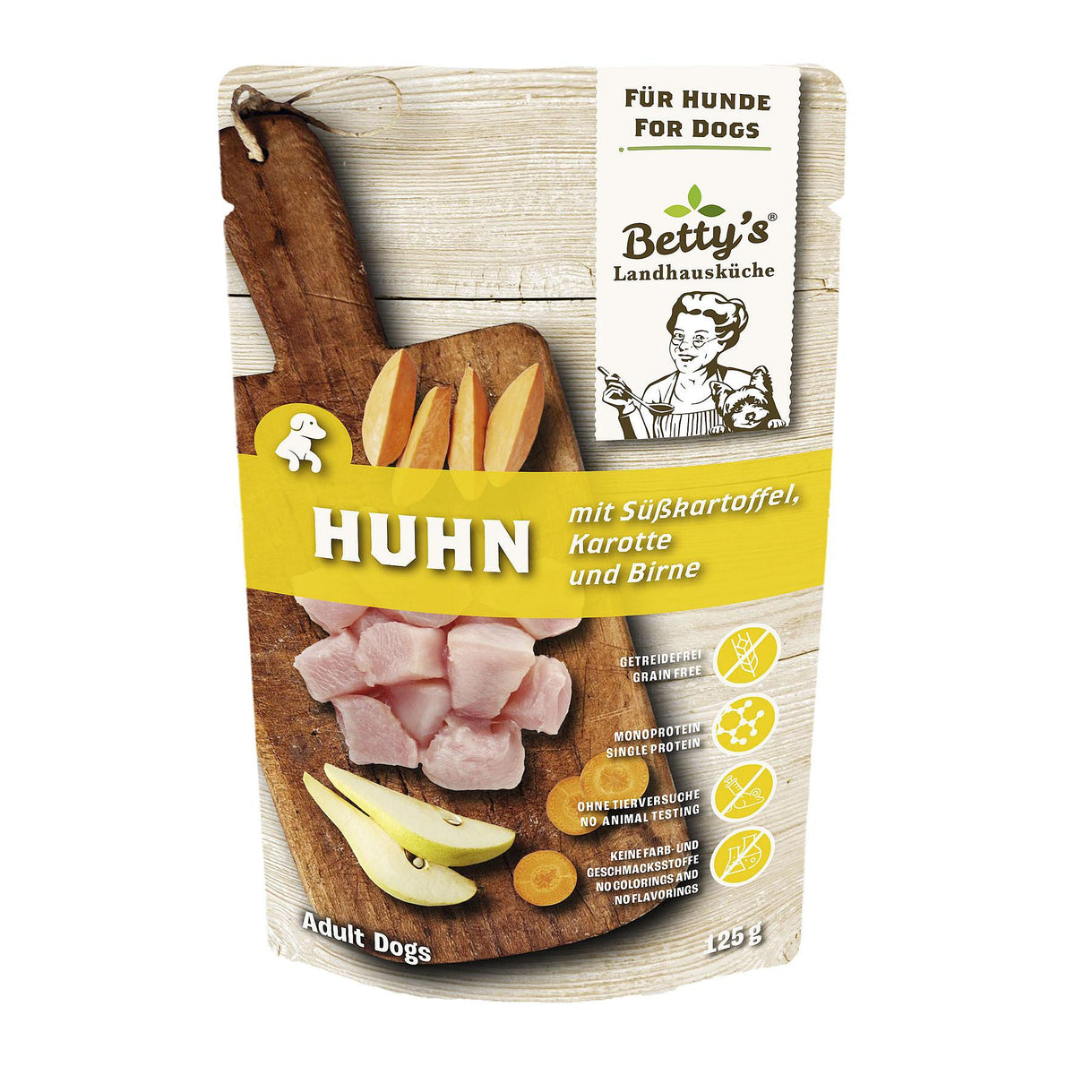 Landhausküche Huhn &amp; Süsskartoffeln, 125g
