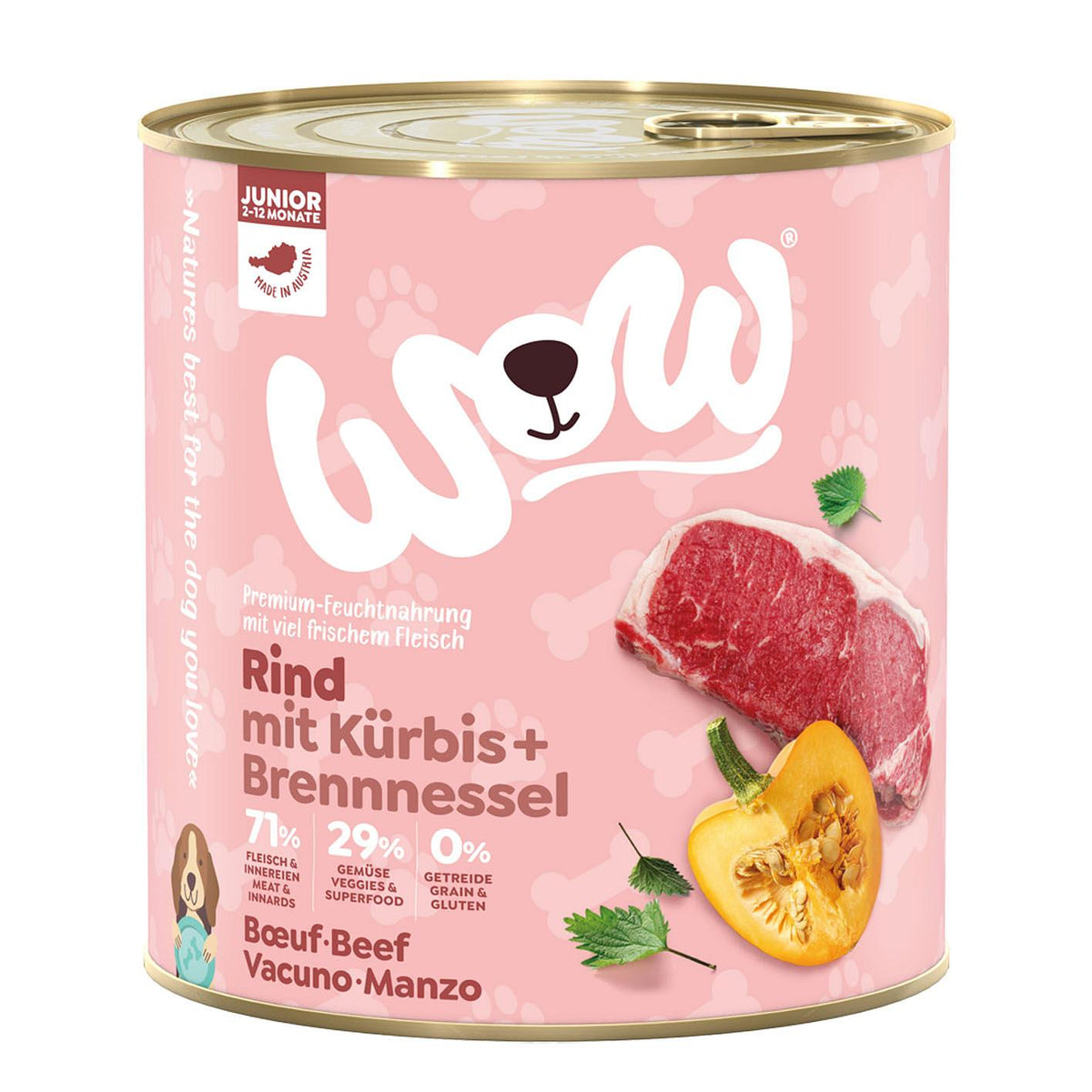 Junior, Rind mit Kürbis, 800g