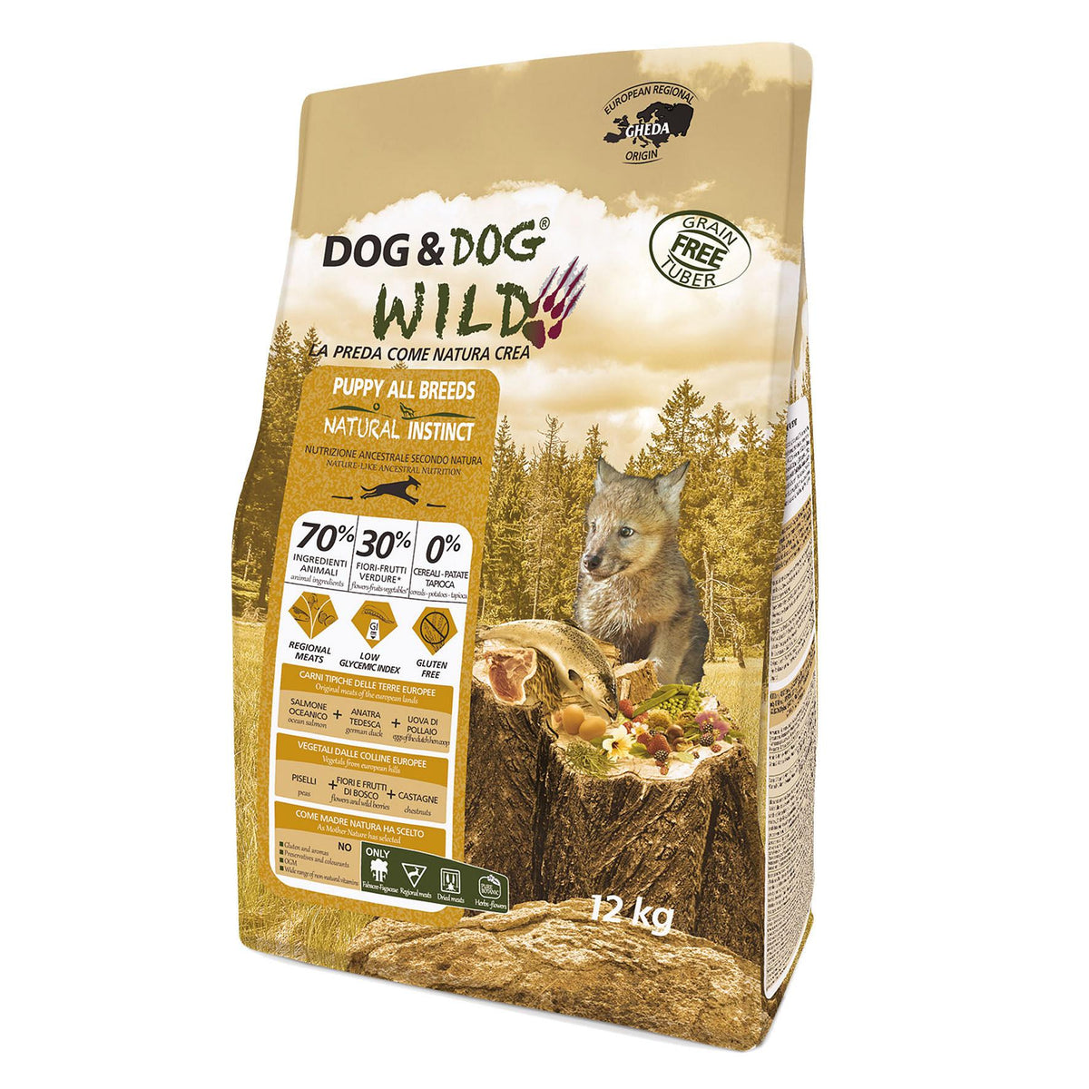 Puppy Natural Instinct, Ente &amp; Lachs, 12kg