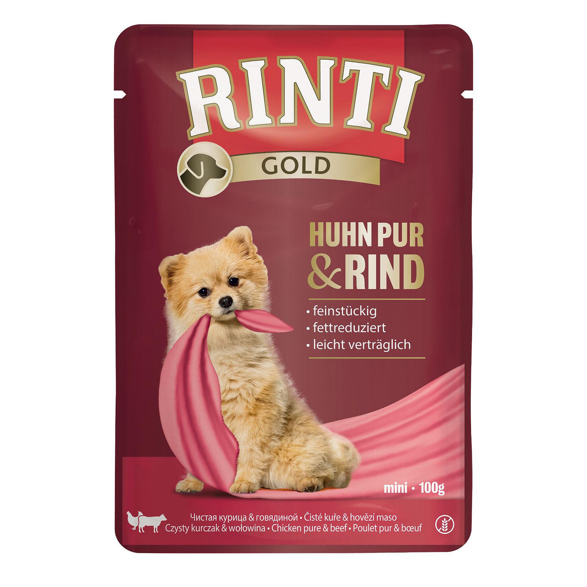 Gold Mini Huhn pur &amp; Rind 100g