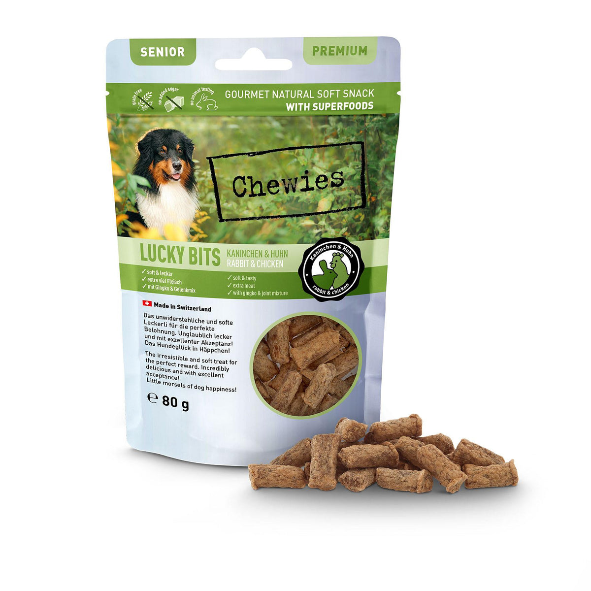 Lucky Bits Kanin&amp;Huhn Senior 80g