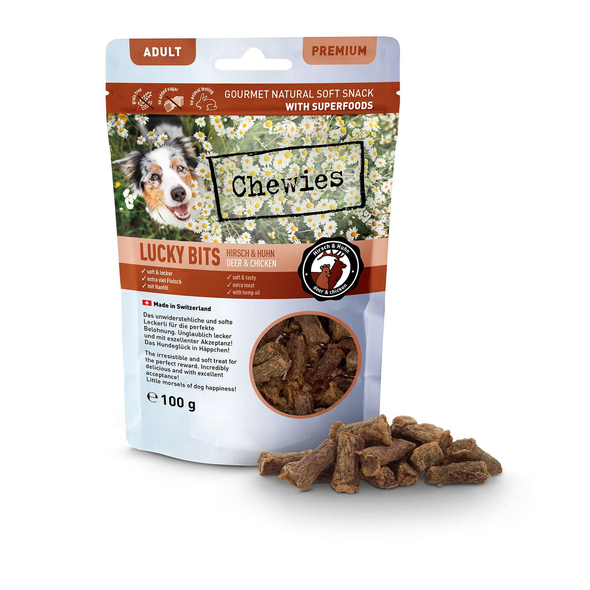 Lucky Bits Hirsch&amp;Huhn 100g