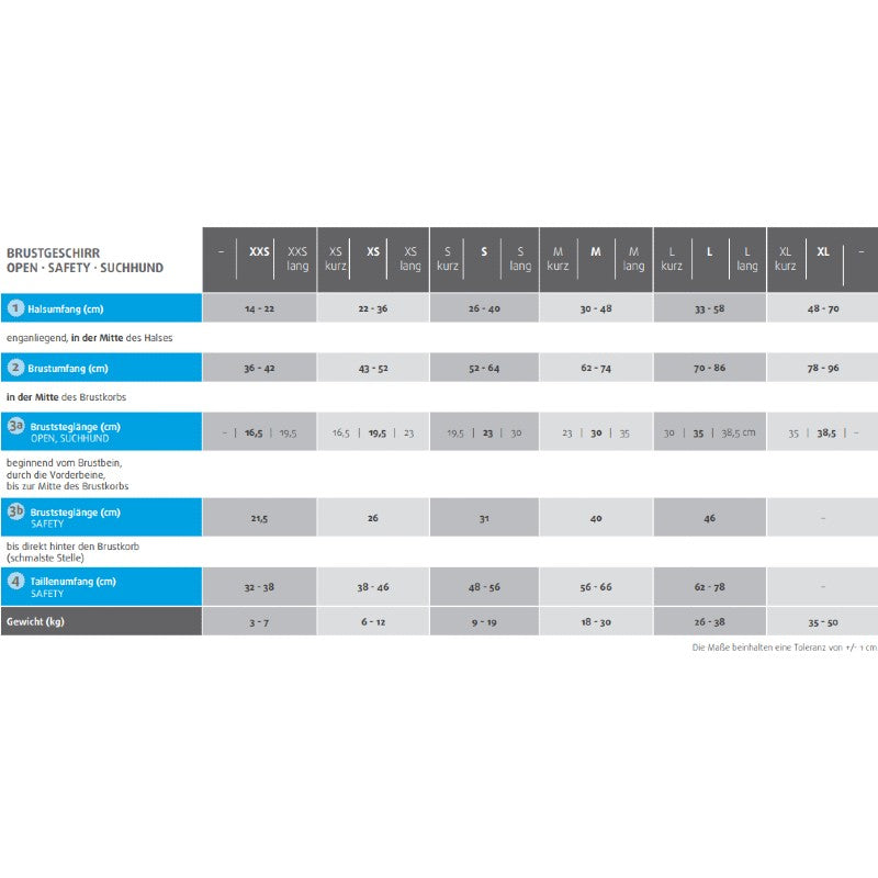 Anny-X Brustgeschirr Fun & Protect - Schwarz/Schwarz