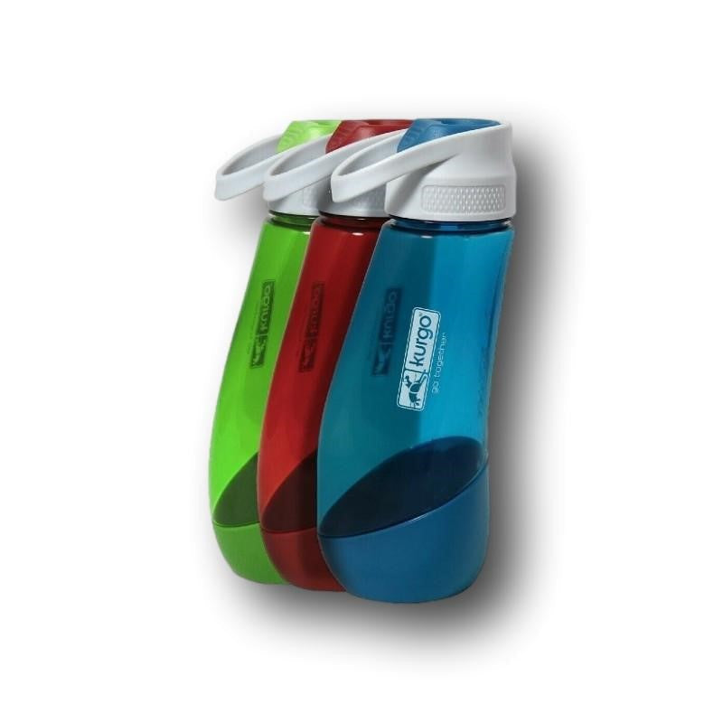 Kurgo Trinkflasche mit Napf - Blau