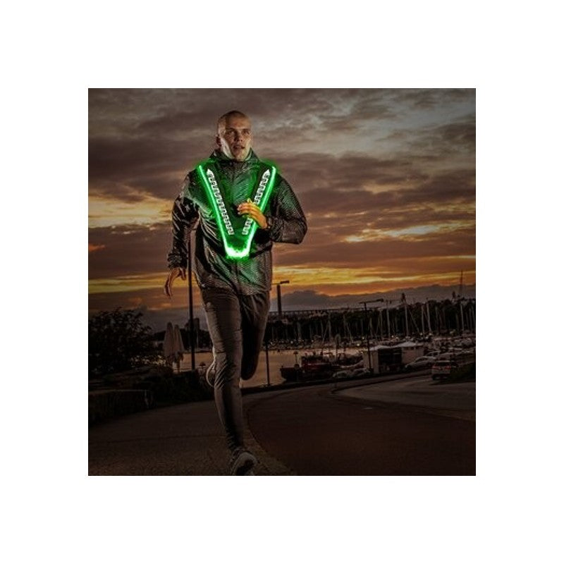 Leucht-Sicherheitsweste Flex Farbe Blau